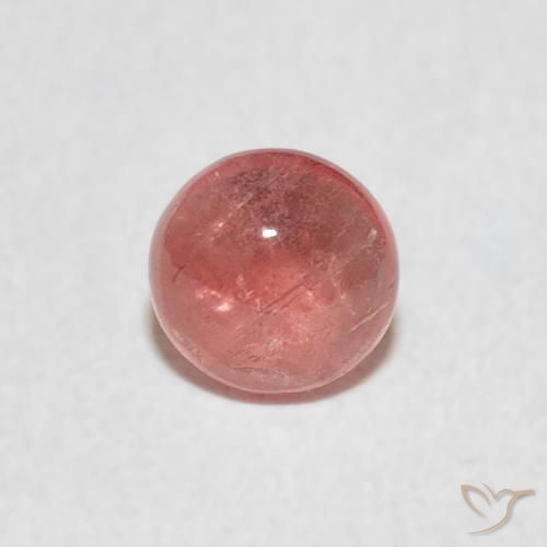 0.47ct Natürlicher Mittelrosa Turmalin, Runden, Transparent