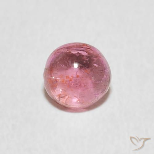 0.57ct Natürlicher Mittelrosa Turmalin, Runden, Transparent