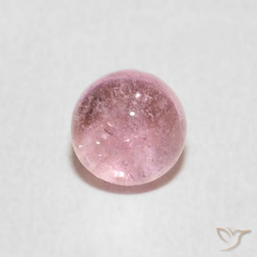 0.70ct Natürlicher Helles Kaugummirosa Turmalin, Runden, Transparent