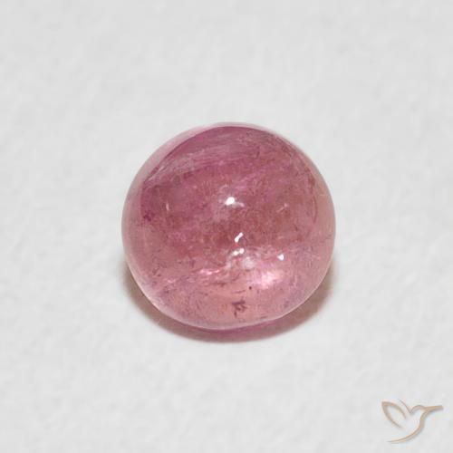 0.64ct Natürlicher Magentarosa Turmalin, Runden, Transparent