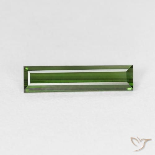 1.16ct Natürlicher Waldgrün Turmalin, Baguette, VS