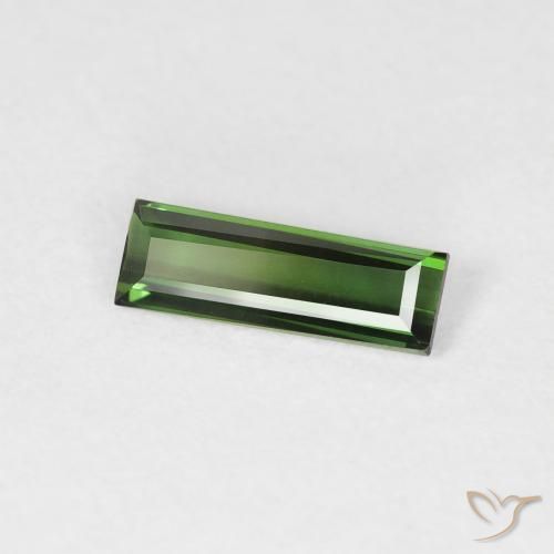 9,17 ctw natürlicher Medium Dark-Green Turmalin, Baguette, VVS-VS