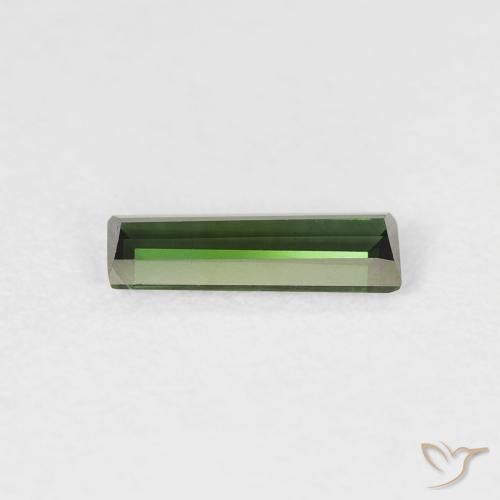9,17 ctw natürlicher Medium Dark-Green Turmalin, Baguette, VVS-VS