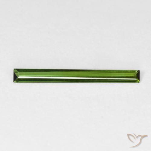 0.49ct Natürlicher Erdiges Grün Turmalin, Baguette, VVS-VS
