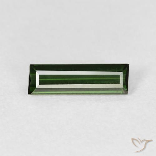 0.72ct Natürlicher Erdiges Grün Turmalin, Baguette, VVS-VS