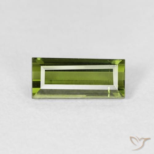 1.20ct Natürlicher Erde Grün Turmalin, Baguette, VVS-VS
