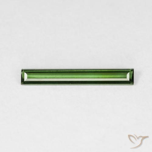 0.44ct Natürlicher Waldgrün Turmalin, Baguette, VVS-VS