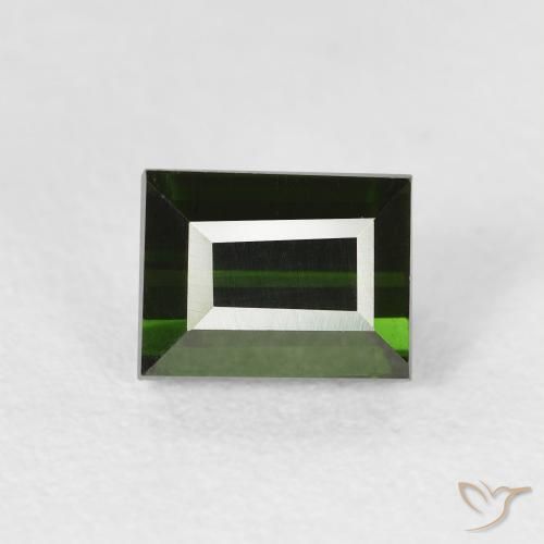 1.19ct Natürlicher Waldgrün Turmalin, Baguette, VVS-VS