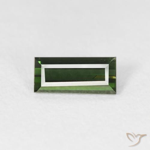 0.79ct Natürlicher Erdiges Grün Turmalin, Baguette, VS