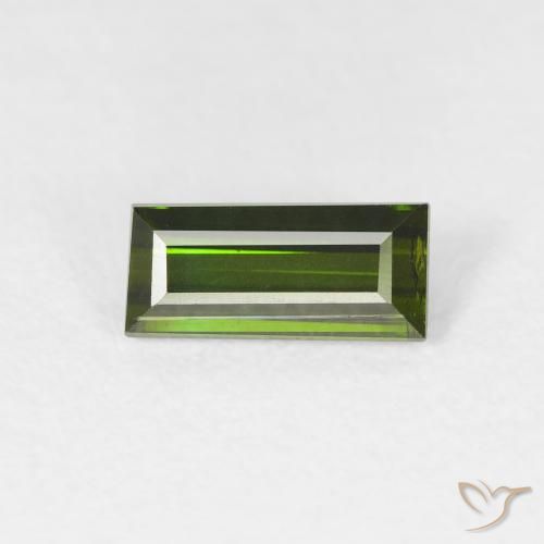 0.88ct Natürlicher Waldgrün Turmalin, Baguette, VS