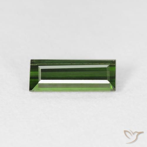0.86ct Natürlicher Erdiges Grün Turmalin, Baguette, VS
