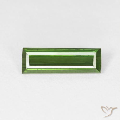 1.27ct Natürlicher Waldgrün Turmalin, Baguette, VS