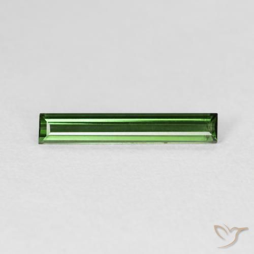 0.83ct Natürlicher Erdiges Grün Turmalin, Baguette, VVS-VS