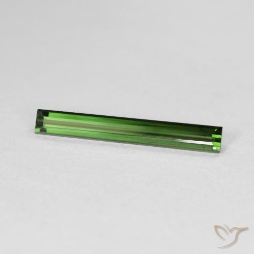 1.14ct Natürlicher Erdiges Grün Turmalin, Baguette, VVS-VS
