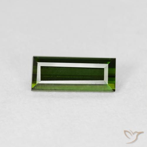 1.21ct Natürlicher Waldgrün Turmalin, Baguette, VS, Photo A