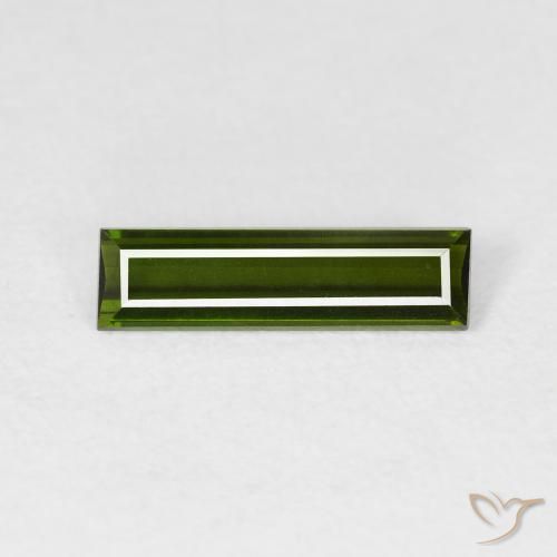 0.83ct Natürlicher Erdiges Grün Turmalin, Baguette, VVS