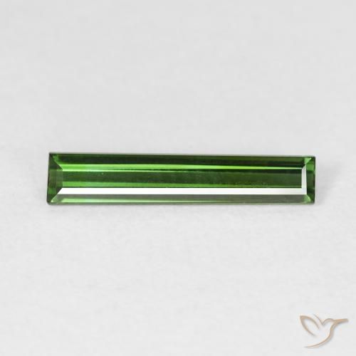 0.83ct Natürlicher Waldgrün Turmalin, Baguette, VVS, Photo A