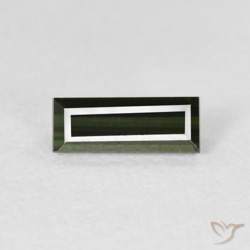 0.84ct Natürlicher Erdiges Grün Turmalin, Baguette, VVS