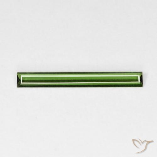 0.50ct Natürlicher Erdiges Grün Turmalin, Baguette, VVS