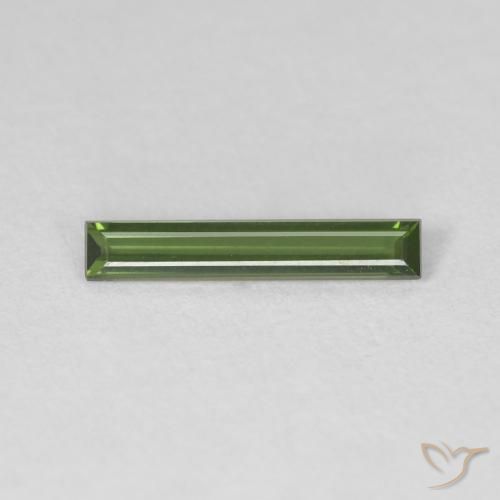 0.46ct Natürlicher Waldgrün Turmalin, Baguette, VVS