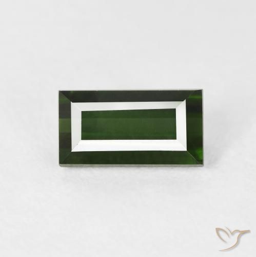 1.18ct Natürlicher Waldgrün Turmalin, Baguette, VVS