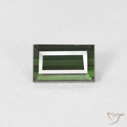 0.47ct Natürlicher Waldgrün Turmalin, Baguette, VVS