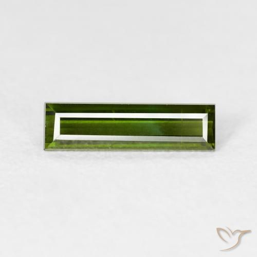 0.83ct Natürlicher Erdiges Grün Turmalin, Baguette, VVS-VS