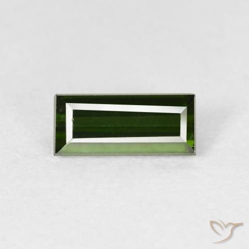 0.98ct Natürlicher Erdiges Grün Turmalin, Baguette, VVS
