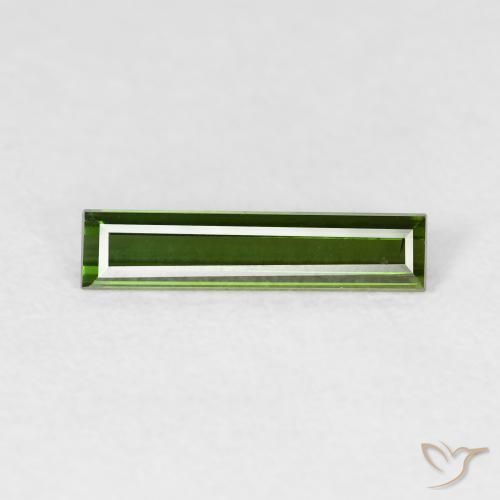 0.70ct Natürlicher Erdiges Grün Turmalin, Baguette, VVS