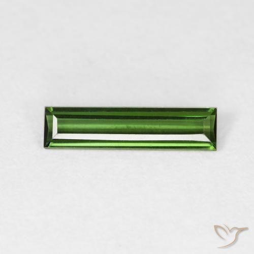 0.51ct Natürlicher Erdiges Grün Turmalin, Baguette, VVS
