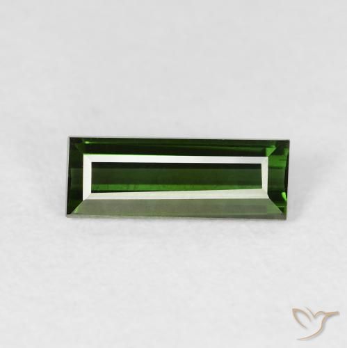 0.91ct Natürlicher Erdiges Grün Turmalin, Baguette, VVS-VS