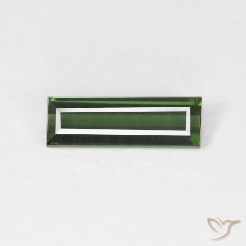 0.77ct Natürlicher Erdiges Grün Turmalin, Baguette, VVS