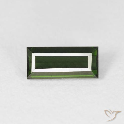 1.00ct Natürlicher Erdiges Grün Turmalin, Baguette, VVS