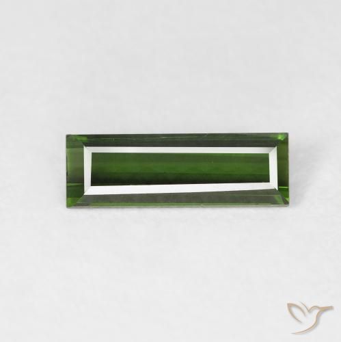 0.71ct Natürlicher Erdiges Grün Turmalin, Baguette, VVS
