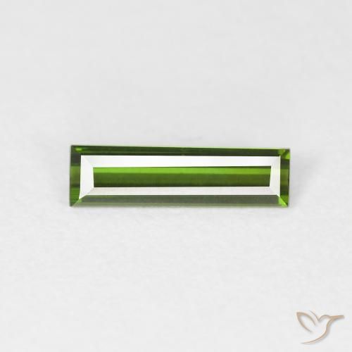 0.55ct Natürlicher dunkelgrün Turmalin, Baguette, VVS