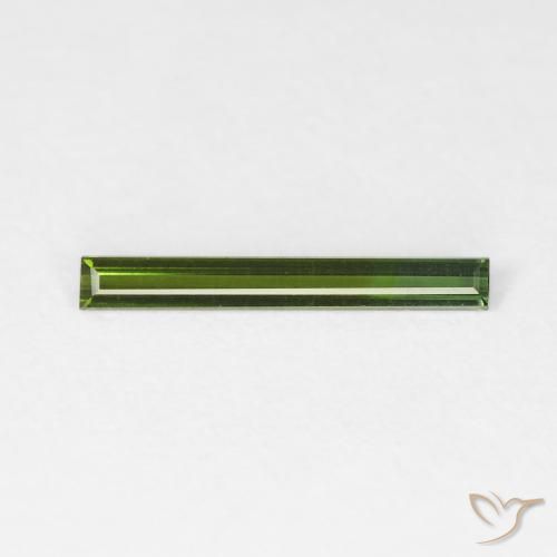 0.41ct Natürlicher Waldgrün Turmalin, Baguette, VVS