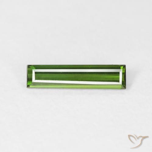0.46ct Natürlicher Erdiges Grün Turmalin, Baguette, VVS