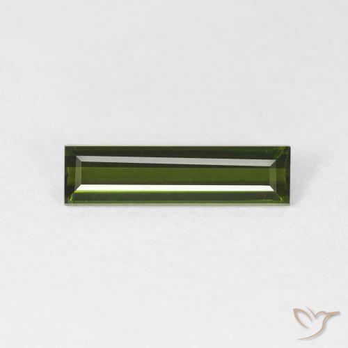 0.94ct Natürlicher Erdiges Grün Turmalin, Baguette, VVS-VS