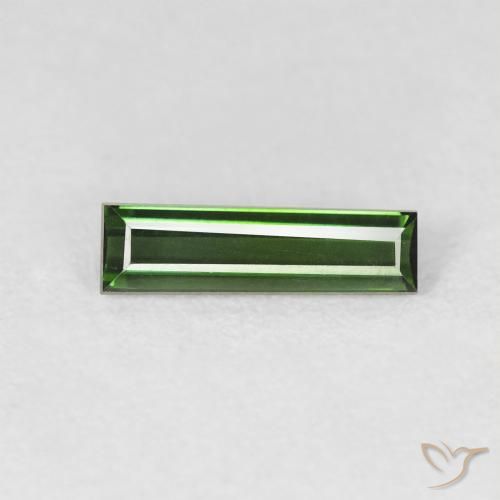 0.68ct Natürlicher Waldgrün Turmalin, Baguette, VVS
