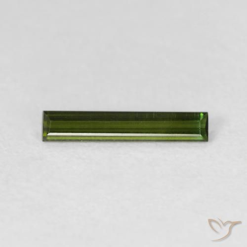 0.51ct Natürlicher Waldgrün Turmalin, Baguette, VVS