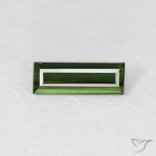 0.64ct Natürlicher Waldgrün Turmalin, Baguette, VVS