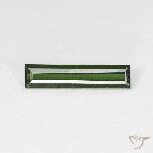 0.89ct Natürlicher Waldgrün Turmalin, Baguette, VVS