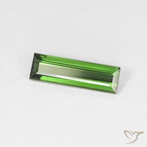 9,17 ctw natürlicher Medium Dark-Green Turmalin, Baguette, VS