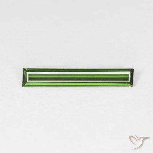 0.83ct Natürlicher Waldgrün Turmalin, Baguette, VS