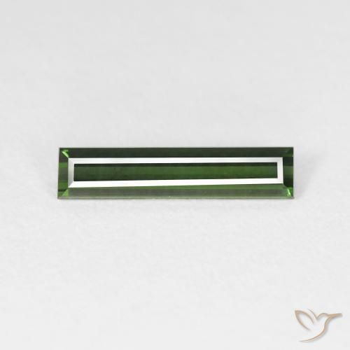 1.17ct Natürlicher Medium Dark-Green Turmalin, Baguette, VS