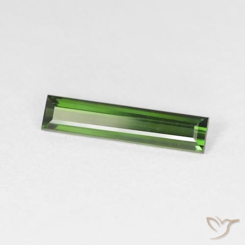 9,17 ctw natürlicher Medium Dark-Green Turmalin, Baguette, VS