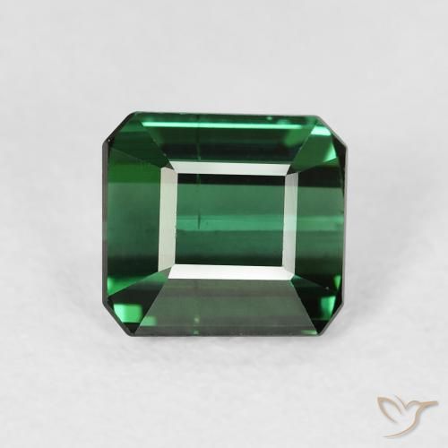1.77ct Natürlicher Waldgrün Turmalin, Smaragdschliff, VS-SI
