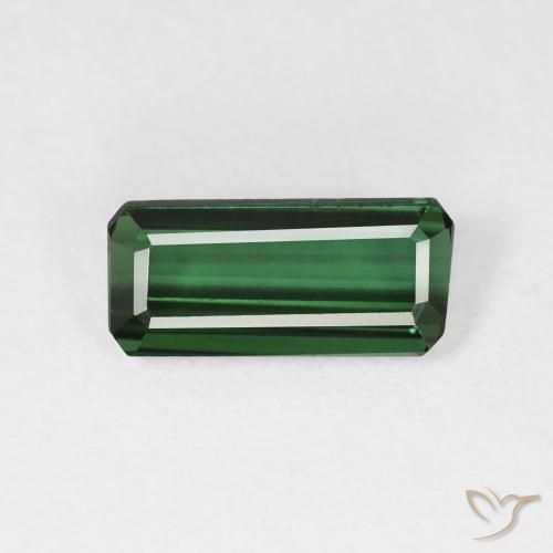 1.56ct Natürlicher Waldgrün Turmalin, Smaragdschliff, VVS-VS