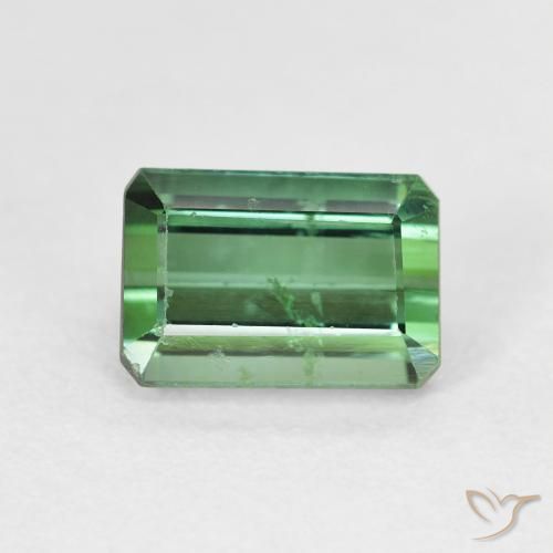 2.51ct Natürlicher Grün Turmalin, Smaragdschliff, VS-SI