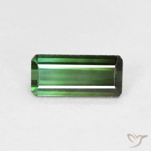 0.86ct Natürlicher Grün Turmalin, Smaragdschliff, VS